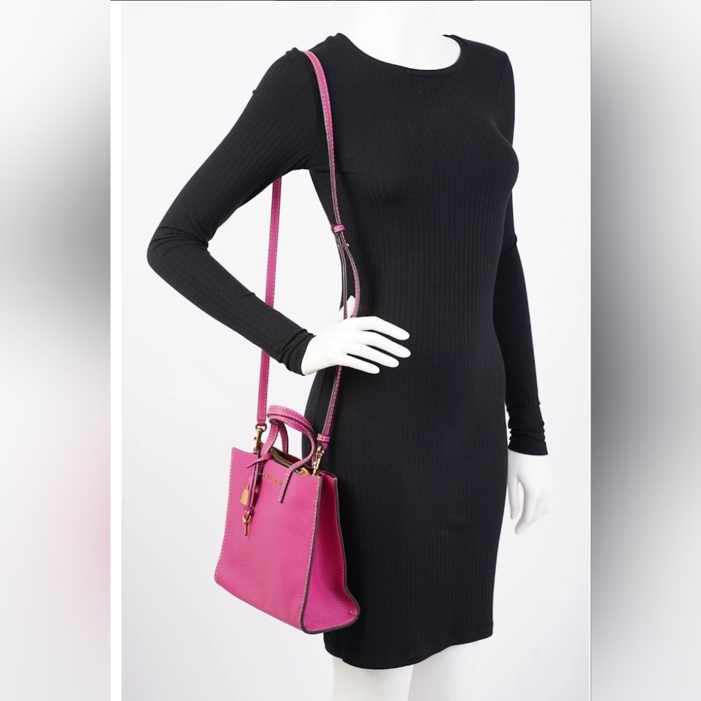 MARC JACOBS Pink Leather Mini Grind Tote with a Dustbag - Picture 5 of 16